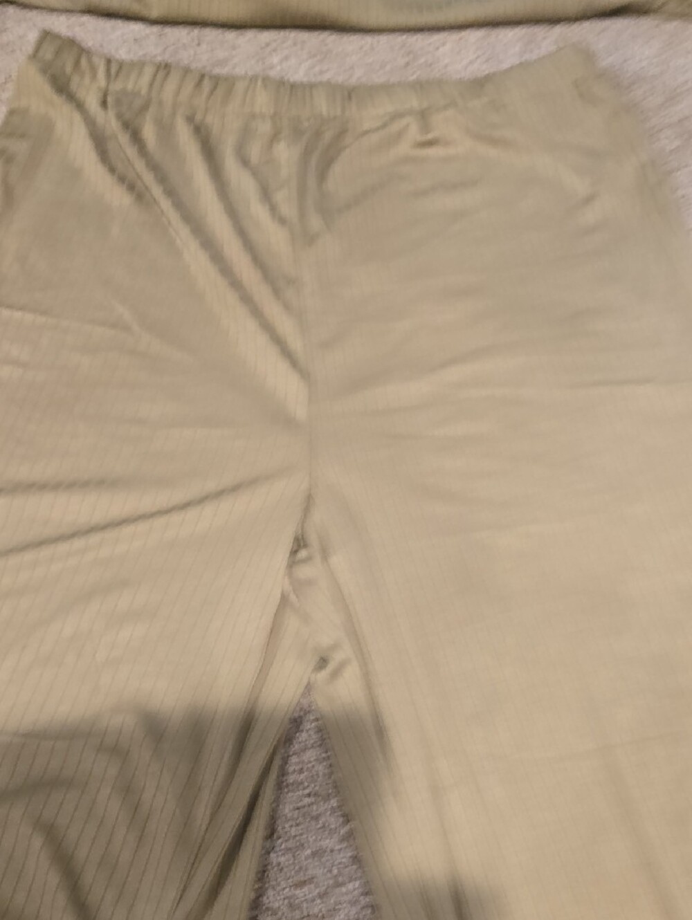 Two-Piece Olive Ribbed  Set - Picture 4 of 4